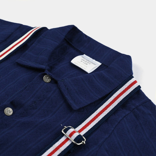 Degrant Studio Infant Cotton Interlock Woven Romper - Degrant Studio