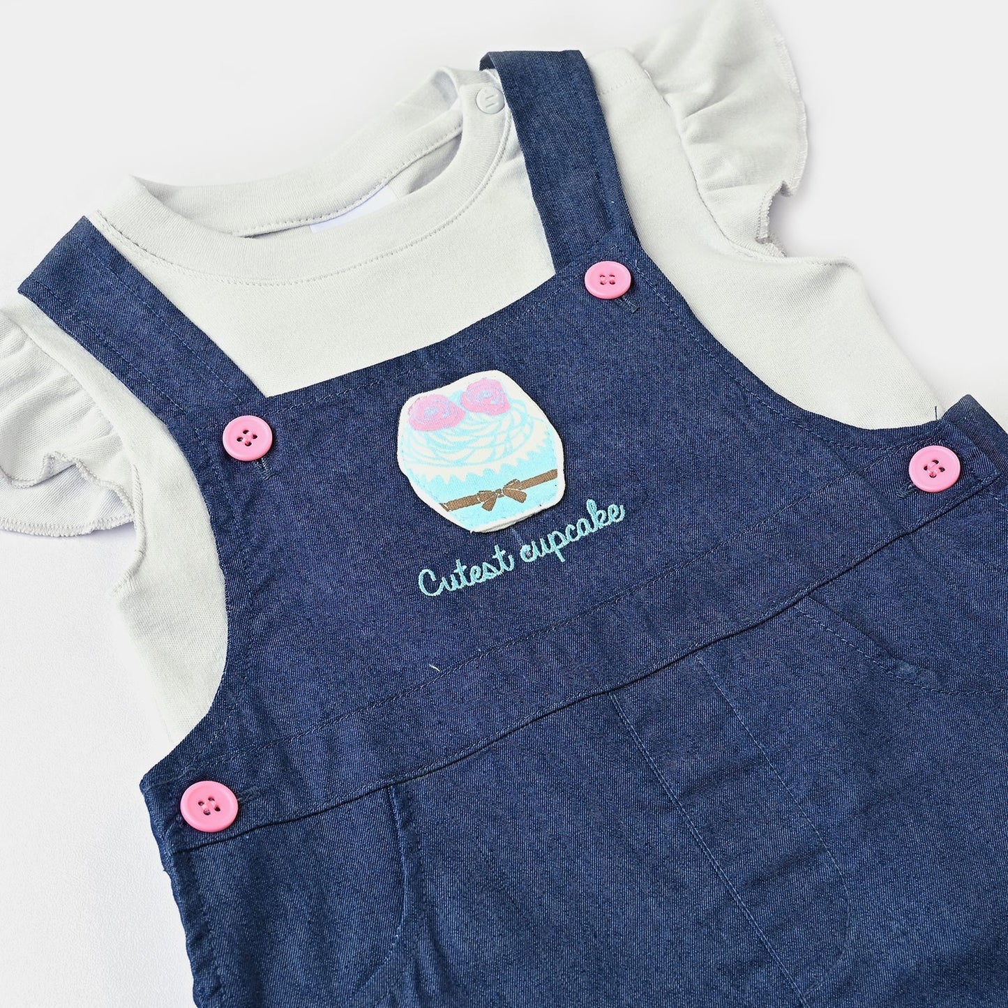 Degrant Studio Infant Girls Cotton Interlock Romper - Degrant Studio