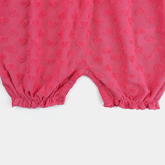 Degrant Studio Infant Girls Jacquard Romper - Degrant Studio